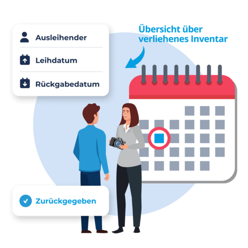 Inventarisierungssoftware Verleihfunktion Transparente Verleihverwaltung