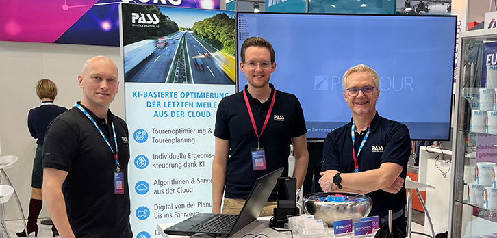 [Translate to Englisch:] PASS Logistics Solutions präsentiert Live-Tourenplanung bis zur Auslieferung 